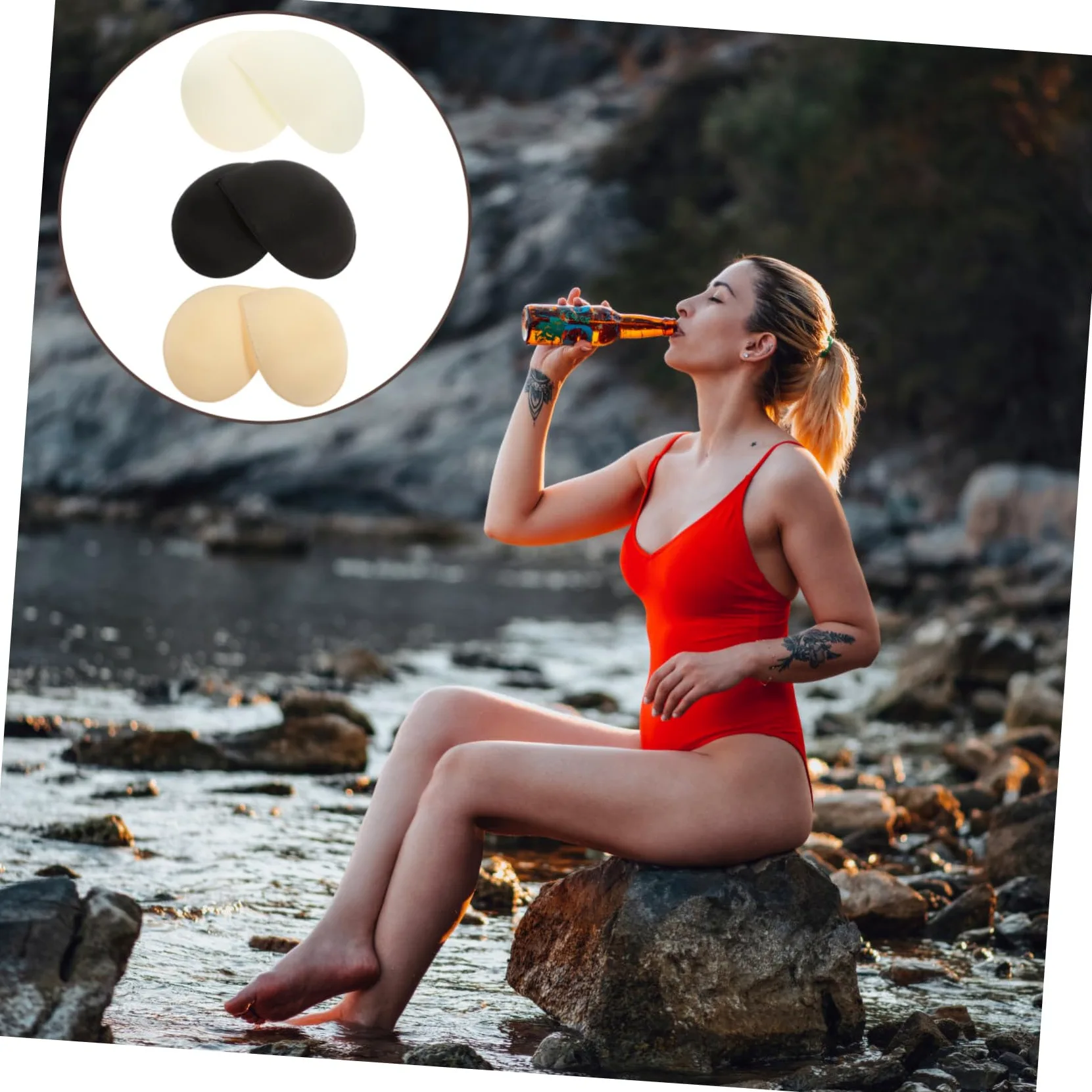 Beaupretty 6pares Almohadillas De Esponja Para Sujetadores De Inserciones Para Sujetadores Deportivos Reutilizables y Lavables Para Bañador y Yoga