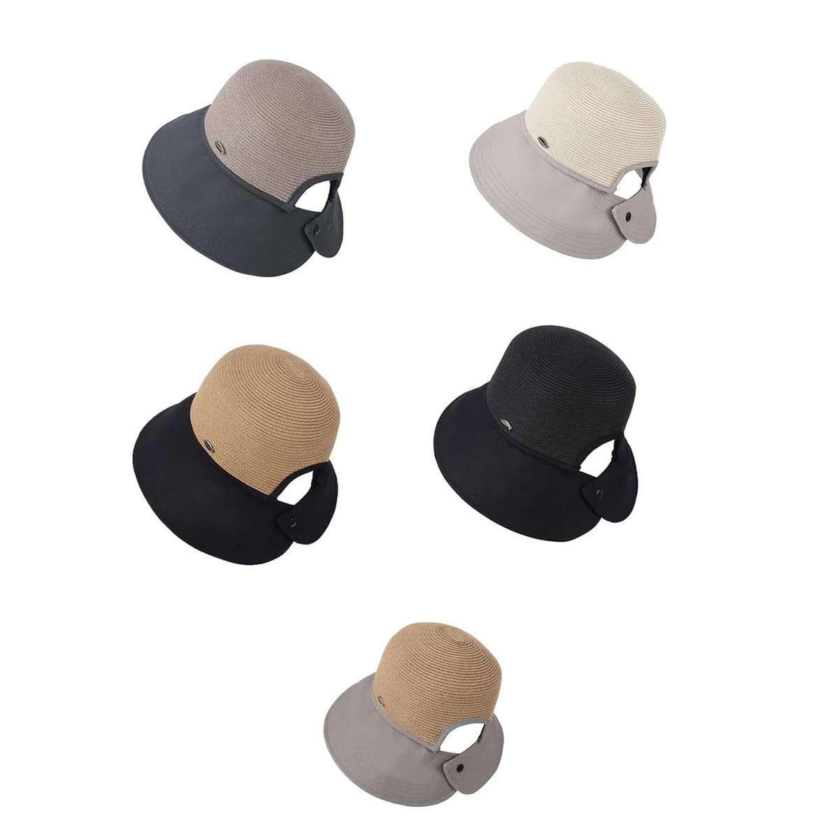 Elegante gorra de pescador con protección solar, tamaño ajustable para jardinería al aire libre, sombrero unisex de ala ancha