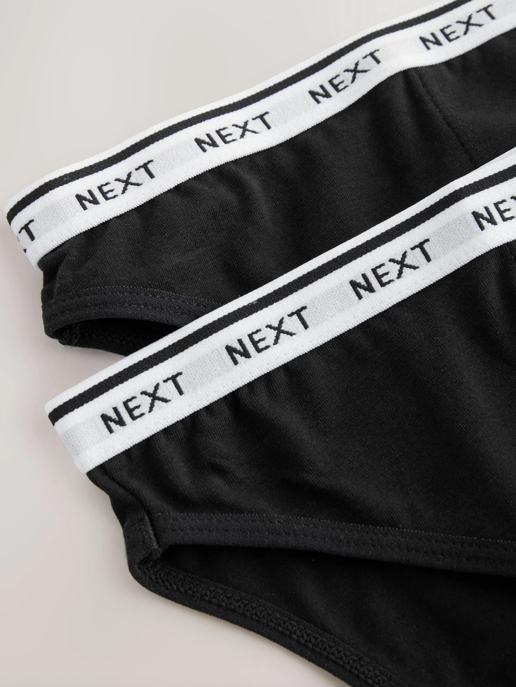 NEXT Mujeres Pack de 2 Braguitas menstruales para Flujo abundante de Pernera Alta Negro 44