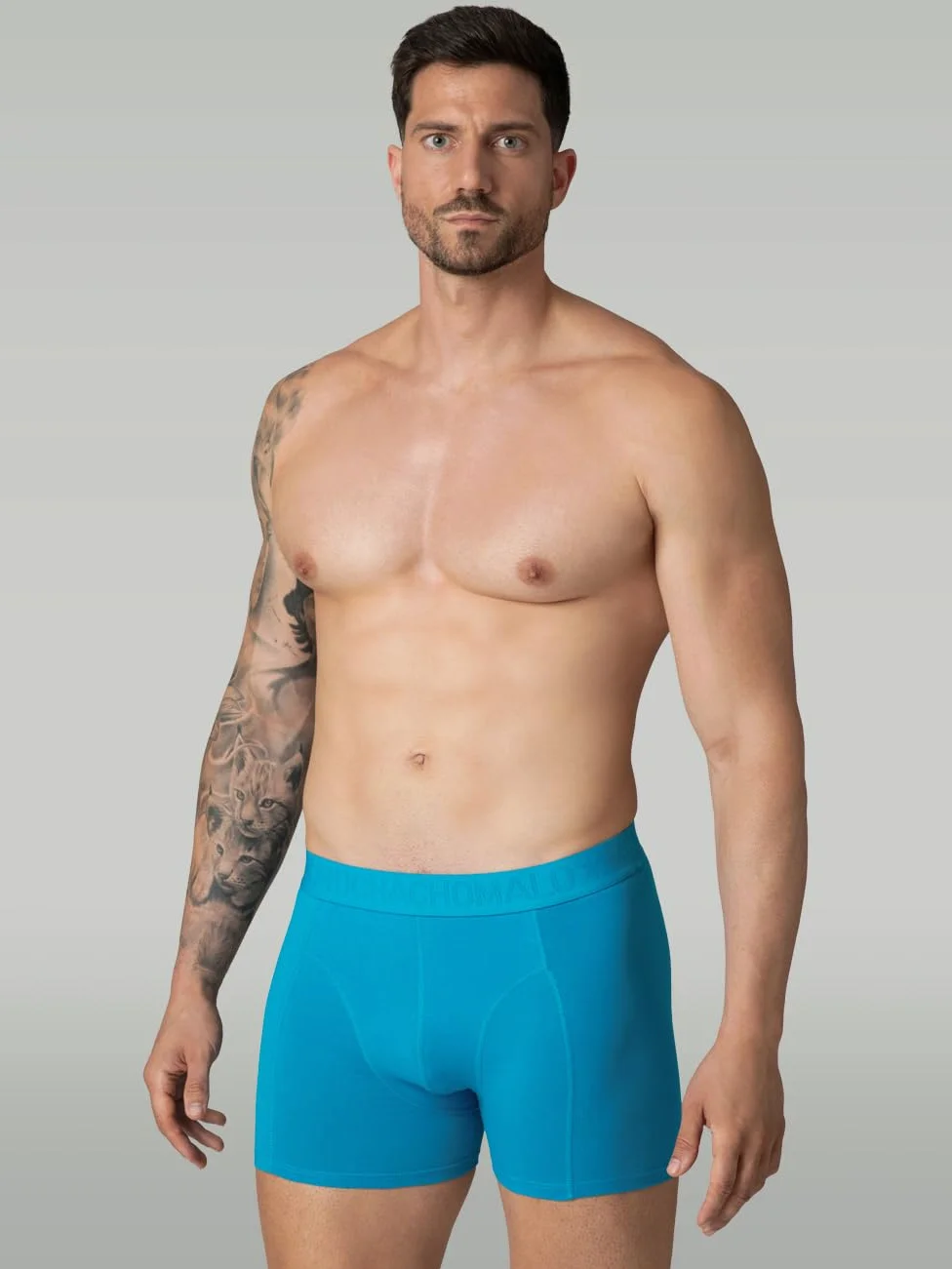 Muchachomalo Calzoncillos para Hombre, Ropa Interior Lisa de Algodón para Hombre, Pack de 7 Unidades, Bóxers Lisos de Corte Clásico con Cintura Elástica