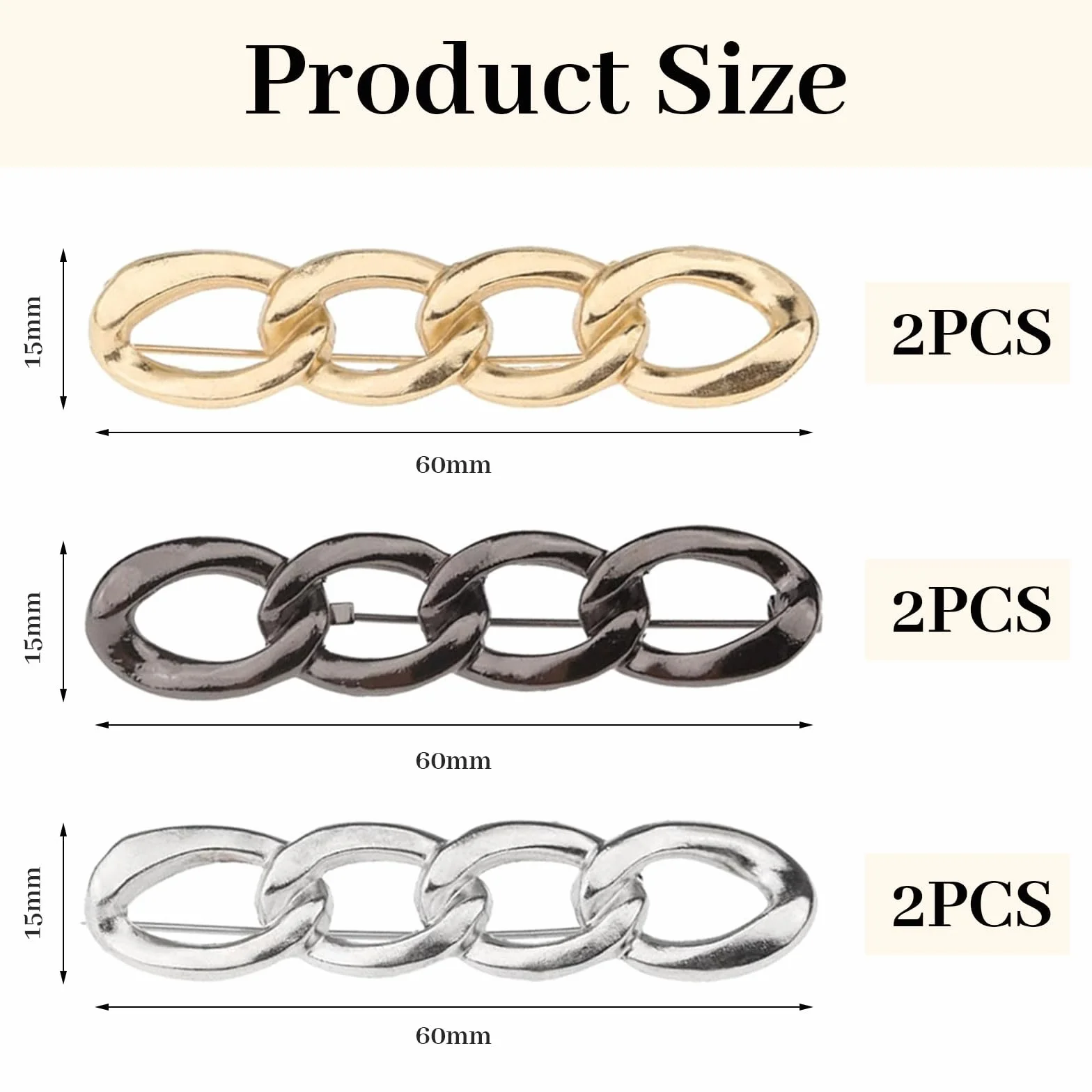 LunarCharm 6 Piezas Clips Ajustables para Cintura, Prácticos Ajustadores de Cintura y Clips para Ajustar Pantalones, Ideal para Botones de Jeans Ajustables