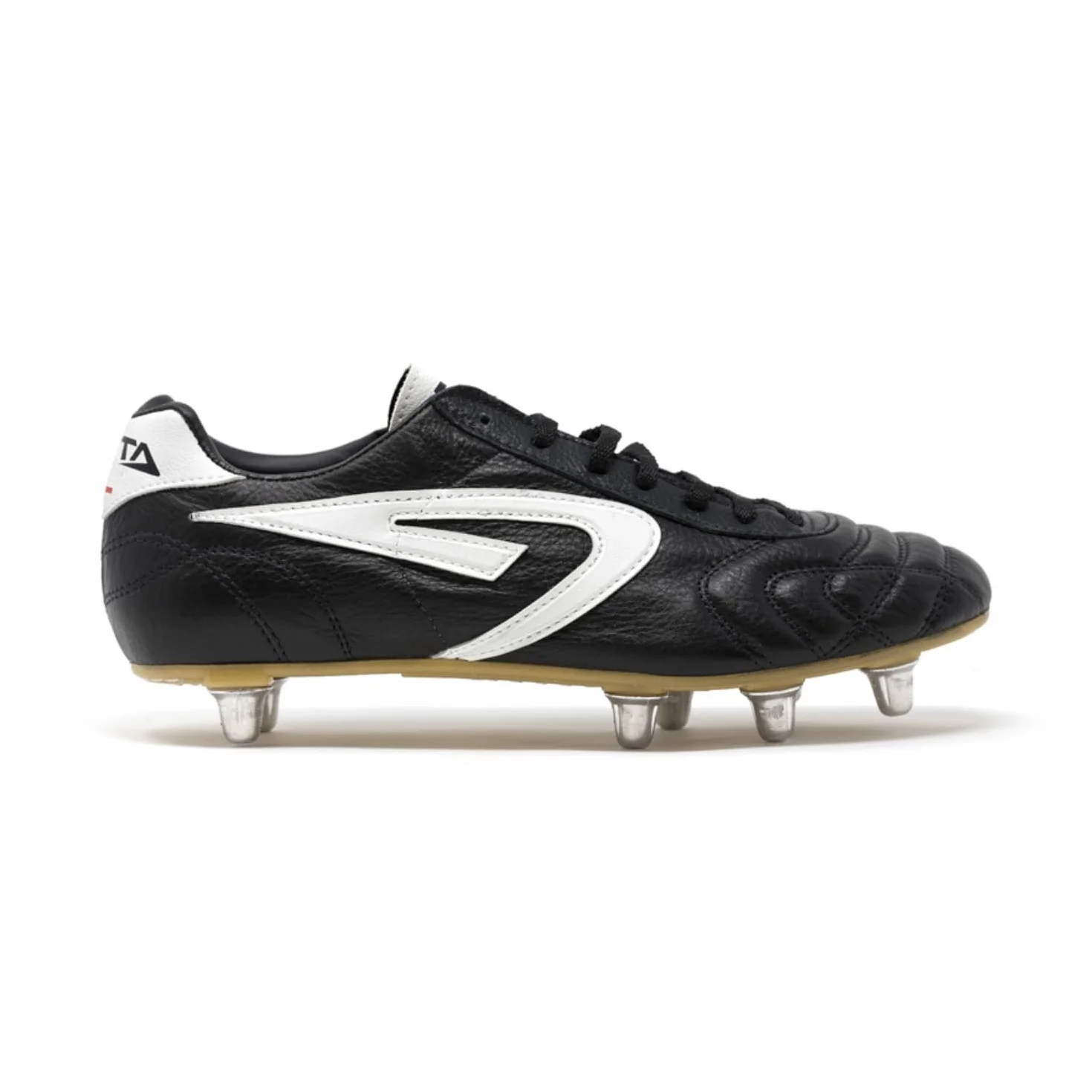 Scatto Rugby Negro - Botas de Rugby de Piel de Canguro Natural - Negro