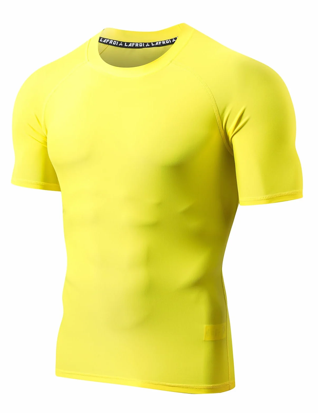 LAFROI Camiseta de manga corta para hombre UPF 50+ compresión BJJ Swimm Rash Guard