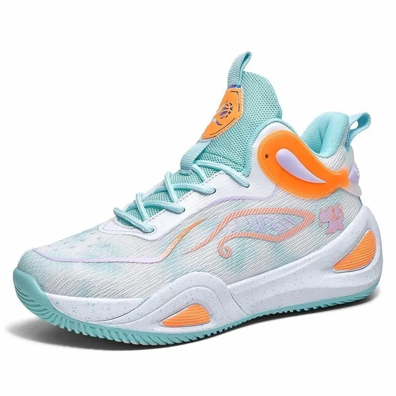 Genérico Zapatos de Baloncesto for Hombre Malla Transpirable Casual Moda al Aire Libre Juvenil Corriendo Botas Deportivas Zapatos para Caminar