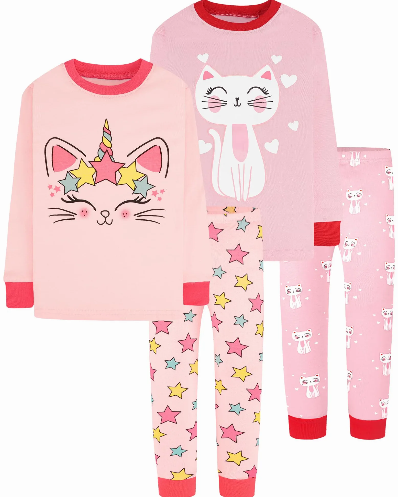 DAUGHTER QUEEN Pijama corto para niña, 100% algodón, talla 18 meses a 12 años