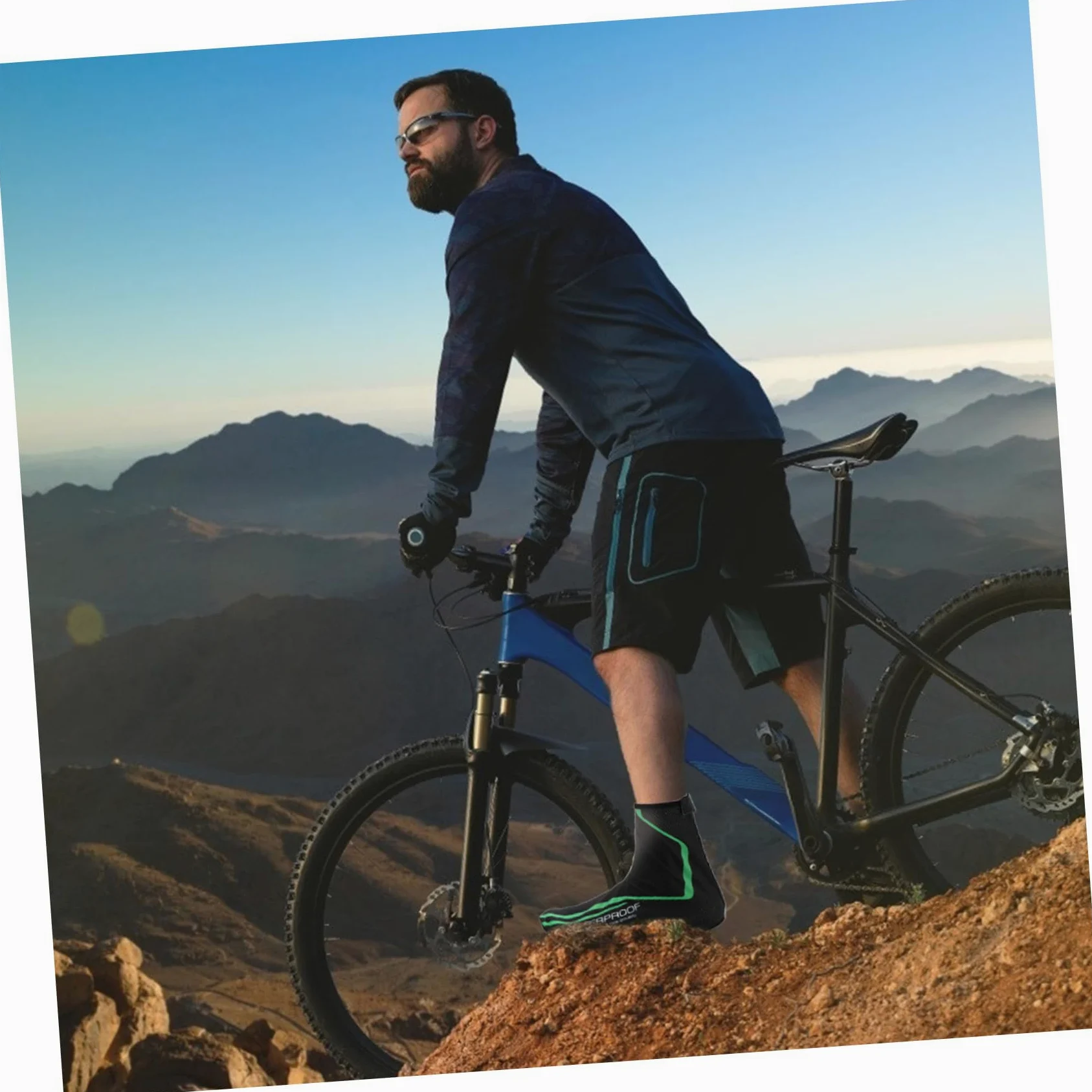 Cubrezapatos Ciclismo Unisex Impermeables y Cortaviento Cubrebotas Térmicos de PU para Invierno Resistentes y Elásticos Compatibles con Trajes de Ciclismo