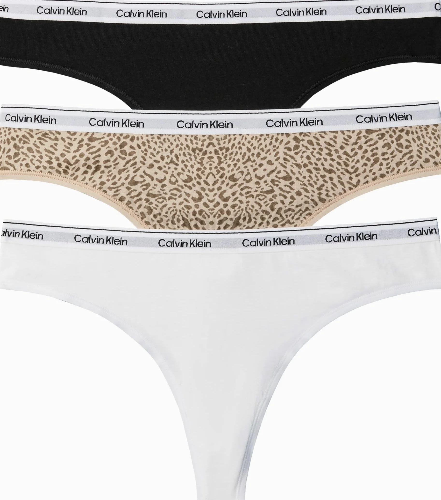 Calvin Klein Brazilian 3pk Lv00qd5396 Bikini Mujer (Pack de 3)