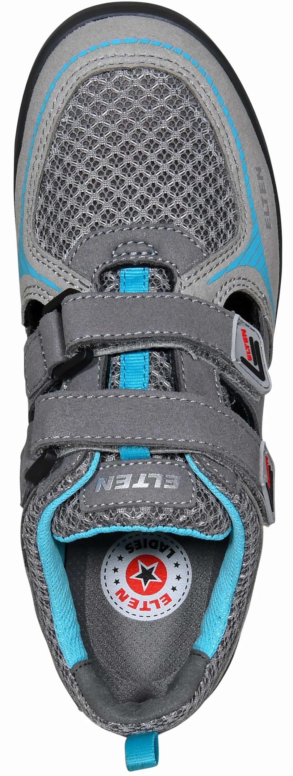 Elten Mila Aqua Easy ESD S1 Zapatillas de seguridad mujer ligeras gris agua puntera acero cierre velcro talla 35