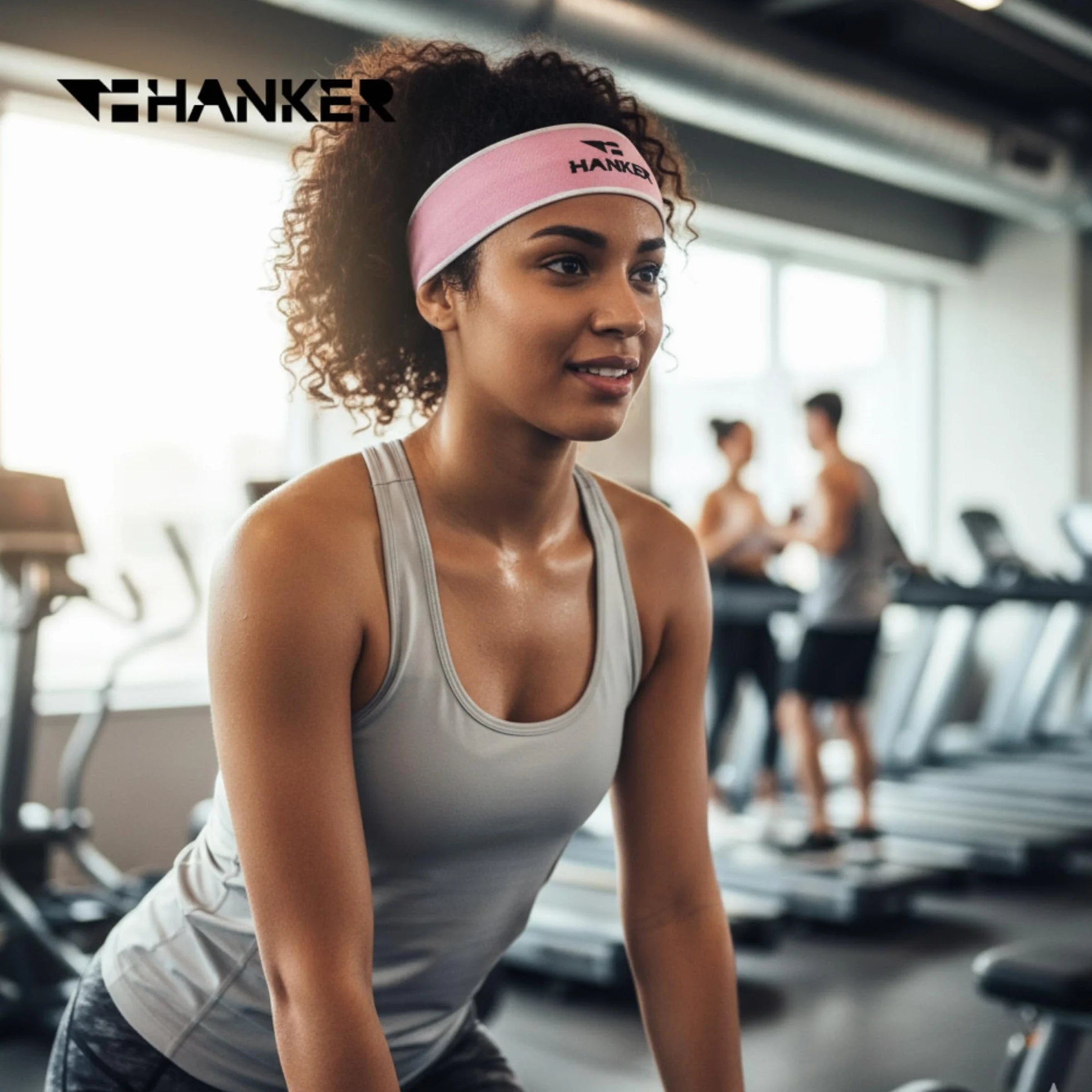 Cinta Pelo Headband Deporte Transpirable Antideslizante Diadema Deportiva Ligera para Running Fitness Trail