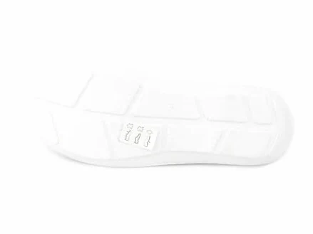 Zapatillas Sanitarias Mujer con Parte Superior Calada Cerrada Tira Ajustable Suela Flexible Ligeras Cómodas Blanco Talla 41