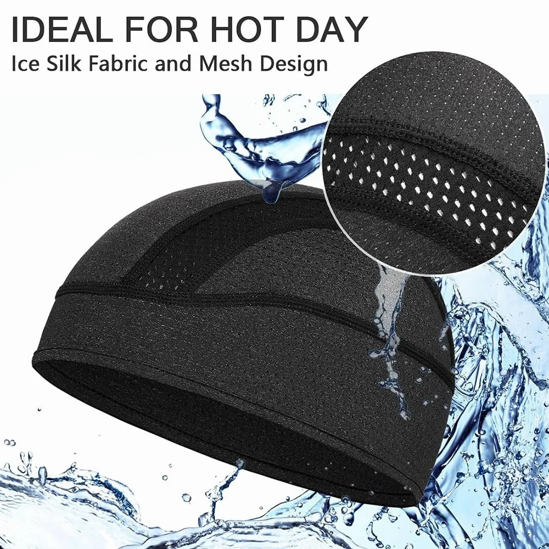 Gorro Bajo Casco Ciclismo Hombre Bandana Protección UV Sotocasco Bici Verano para Casco de Bicicleta