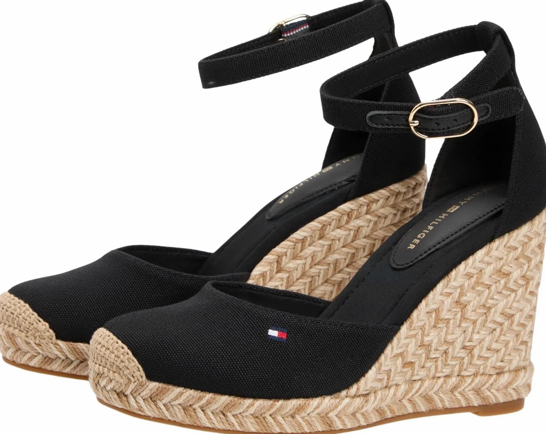 Tommy Hilfiger Flag High Wedge Espad Closed Toe Fw0fw09225, Alpargatas de cuña Mujer
