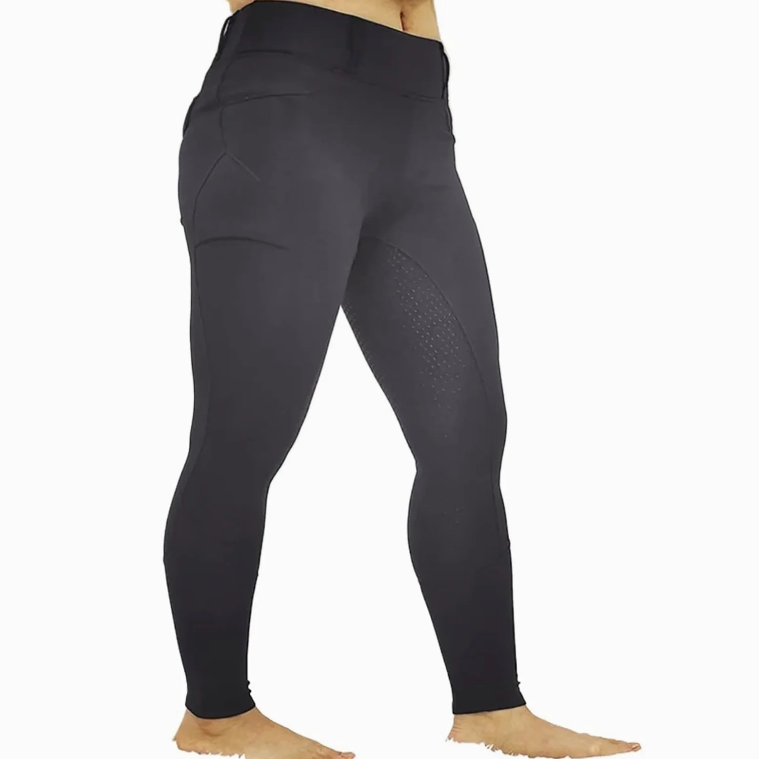 Mallas De EquitacióN Pantalones deportivos de equitación con asiento completo for mujer, mallas ecuestres, ropa invierno