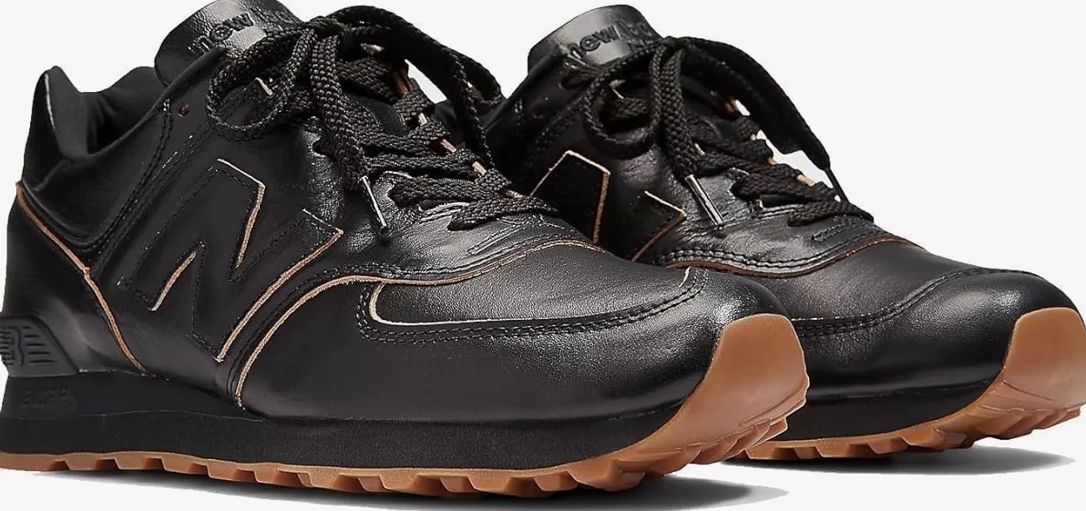 New Balance UK 576 - Biscuit Edge Leather Black