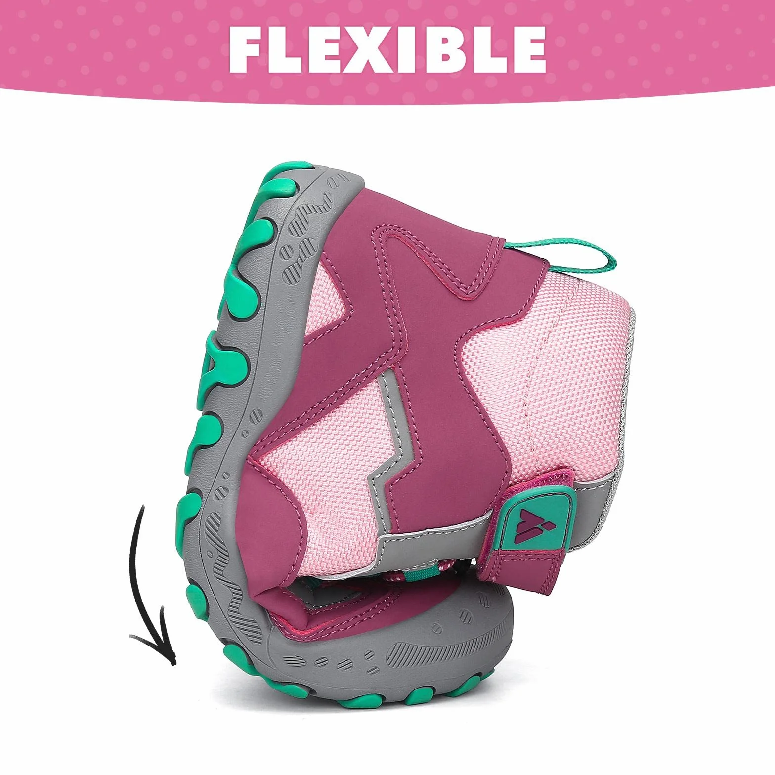 Mishansha Botas de Senderismo Niño Niña Zapatos de Trekking Antideslizante Ligero Zapatillas de Montaña Cómodos Exterior, Rosa Rubor 38 EU