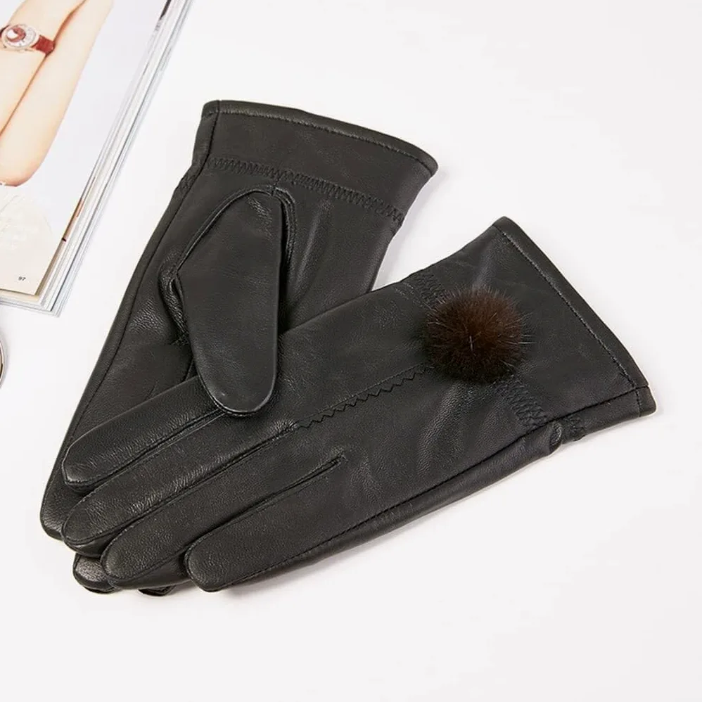 RUVOO Guantes Running Guantes De Invierno Conducción Al Aire Libre Montar Guantes Con Dedos Completos Guantes De Invierno Negros Guantes Deporte Hombre