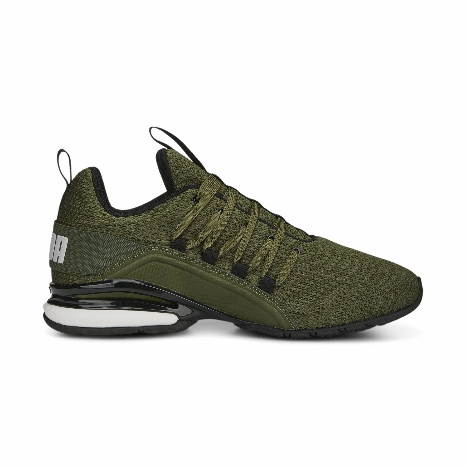 PUMA Zapatillas de Running Hombre Axelion Refresh 42.5, Green Moss Black Feather Gray