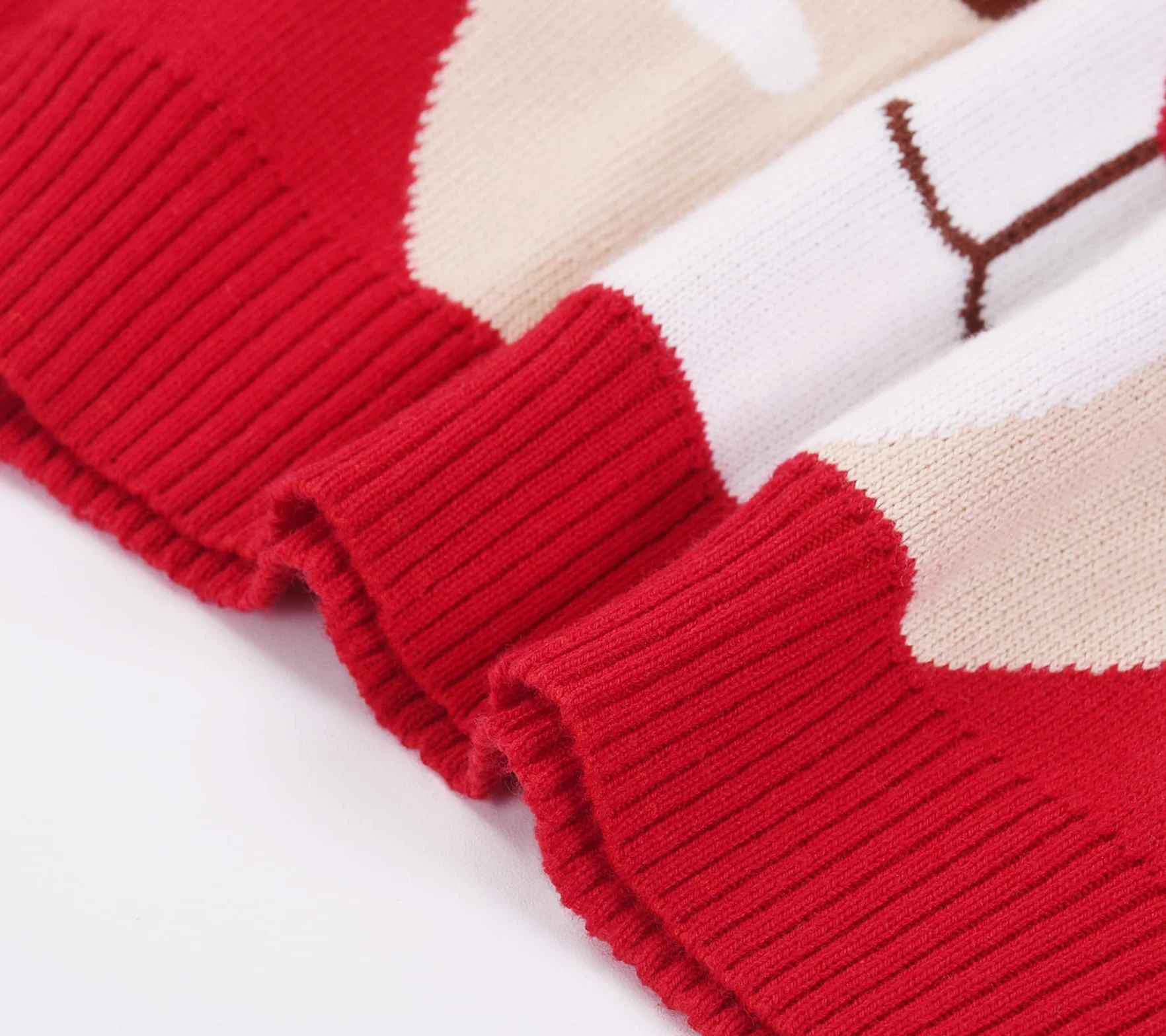 Jersey Navideño Niño Niña Pullover Papá Noel Reno Navidad Suéter Punto Cuello Redondo Bebe 3-7 Años