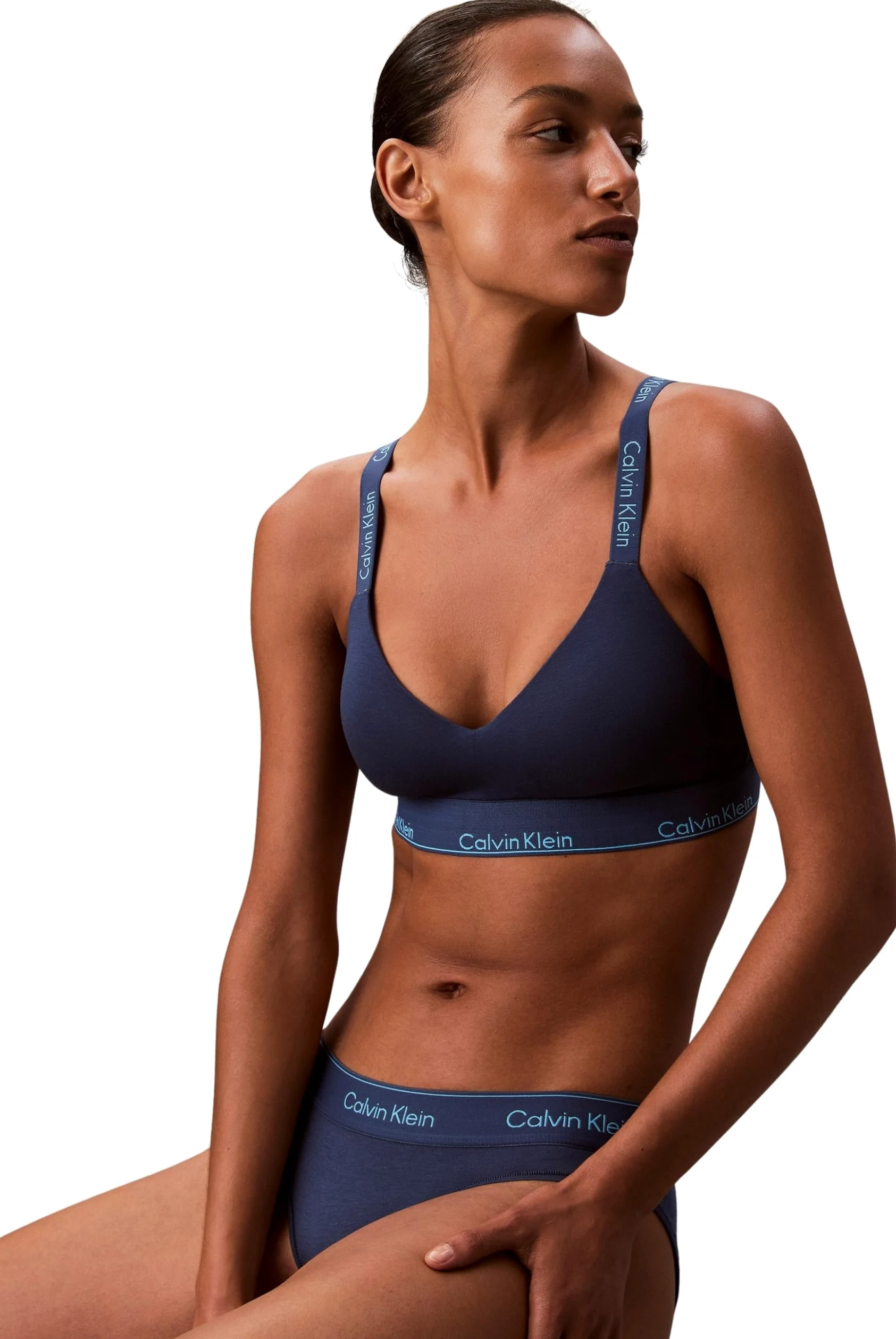 Calvin Klein Sujetador Bralette Mujer Lightly Lined con Cintura elástica