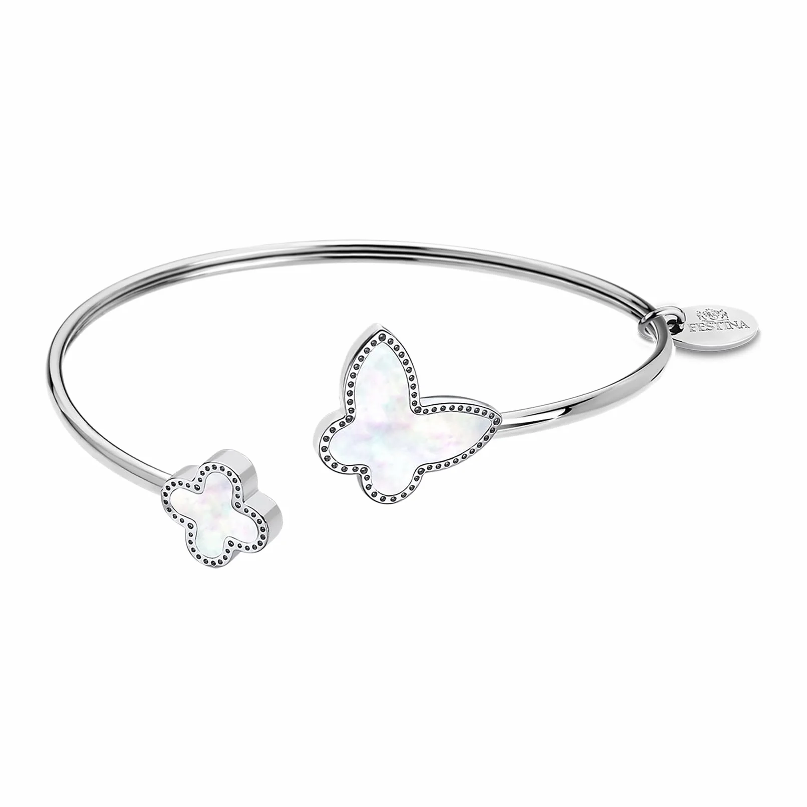 LOTUS STYLE Pulsera Acero Inoxidable Mujer LS1837-2/2 Mariposa Brazalete