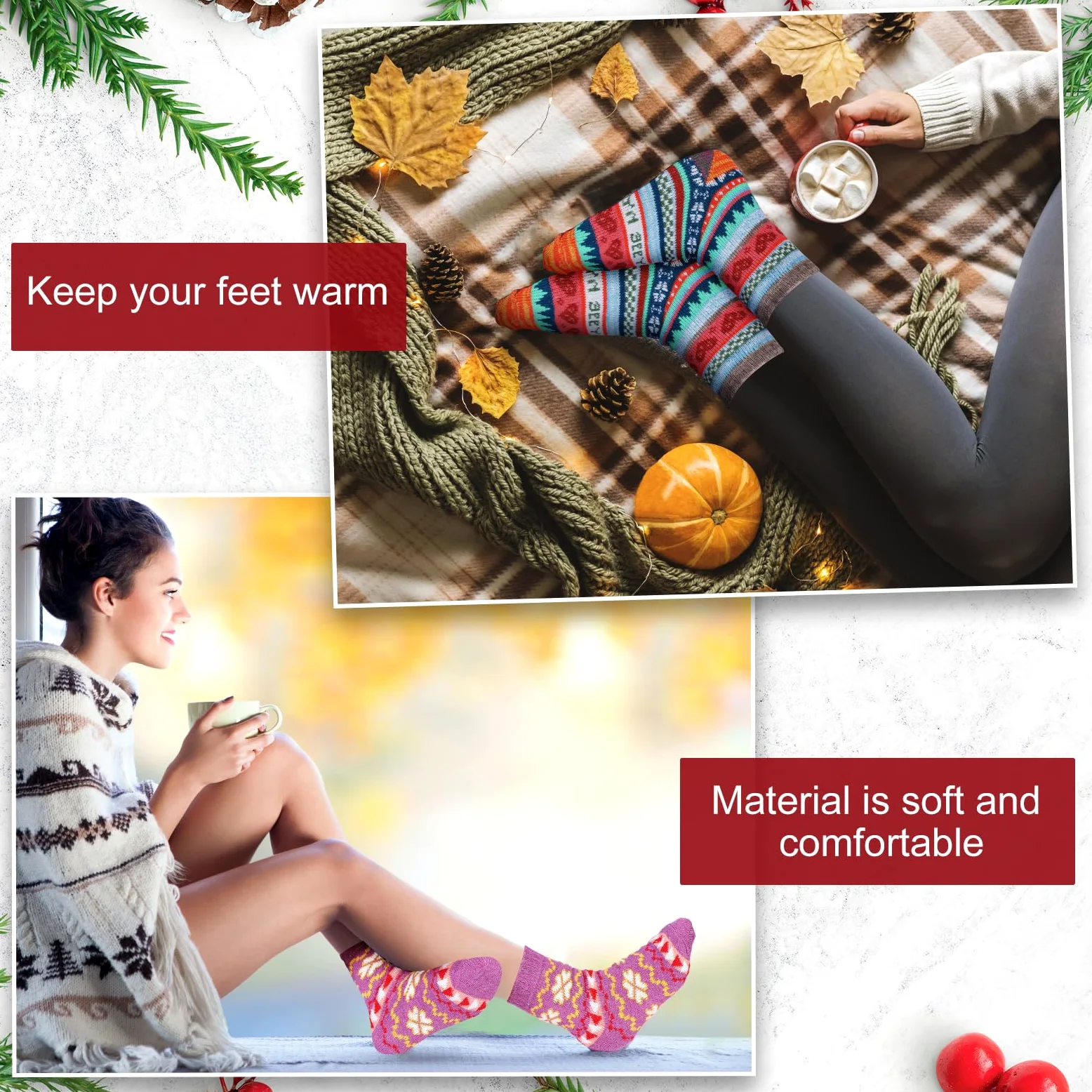20 pares de calcetines de lana de invierno para mujer para senderismo, calcetines de lana gruesa para mujer, calcetines térmicos de invierno para clima frío