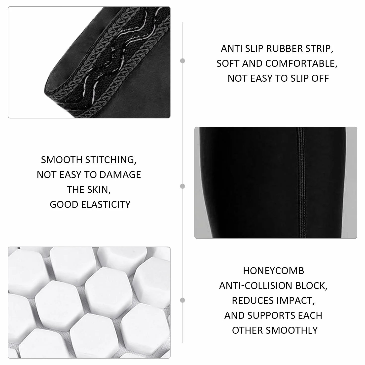 1 Par De Protectores para Piernas Y 2 Piezas De Correas para Piernas, Calentadores Anticolisión, Calentadores Elásticos para Piernas, Adecuados para Correr, Fútbol, ​​Montañismo Y Ciclismo