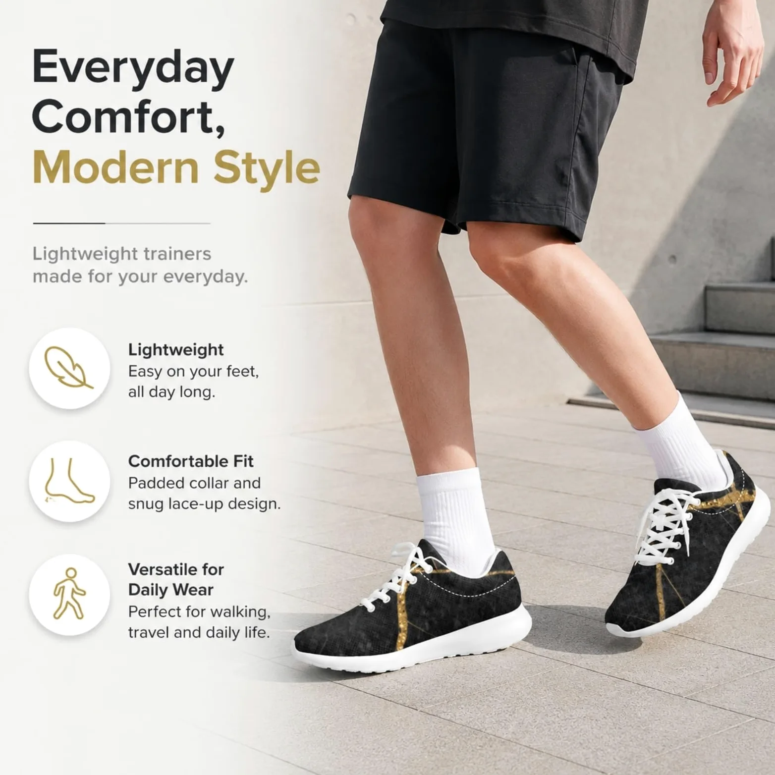 ENEN Zapatillas Deportivas Hombre Mujer Ligeras 36-46 EU | Malla Tenis Transpirable Calzado de Running Antideslizante para Gimnasio y Caminar Zapatos de Deportes Cómodos
