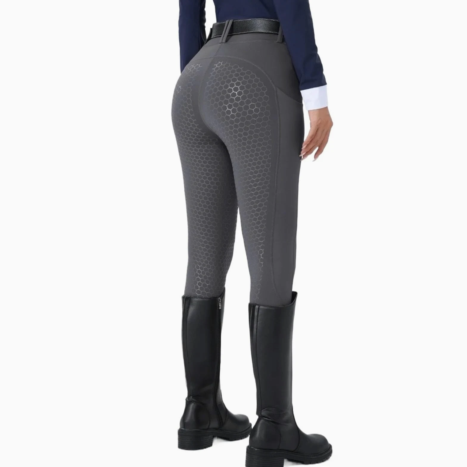 Pantalones De Equitación Pantalones de equitación for Mujer, Silicona, Antideslizantes, Resistentes al Desgaste, elásticos, Cintura Alta, Ajustados, con Bolsillo Mallas De Equitación
