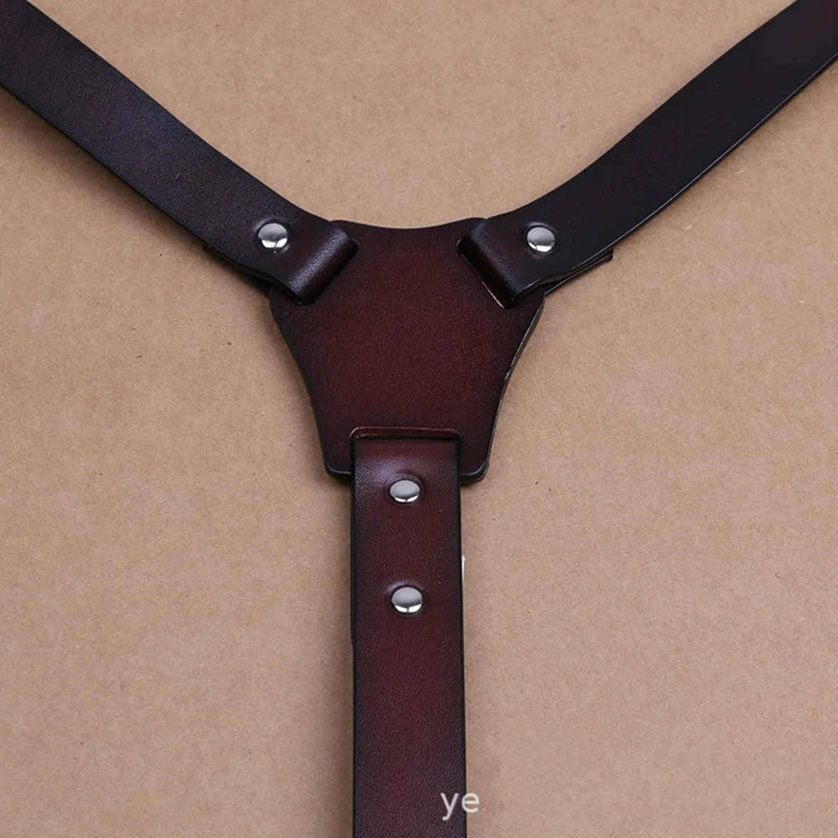 Tirantes de Cuero para Hombre, diseño en Forma de Y, Tirantes Ajustables con 4 Clips de Metal, para Padrinos de Boda, Tirantes Resistentes para Pantalones
