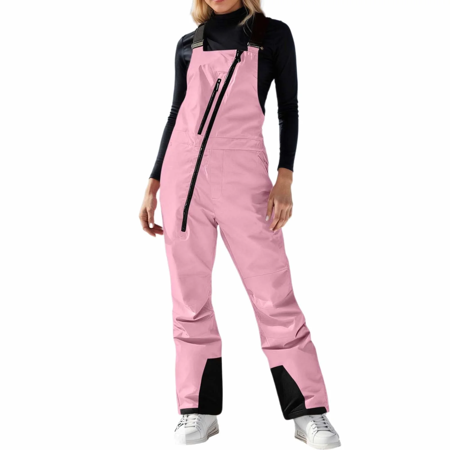 Genérico Pantalones De Esquí para Mujer, Pantalones TéRmicos De Snowboard, Pantalon De Exterior para Mujer, Cintura Ajustable Ropa De Esquí Deporte Leggins Termicos