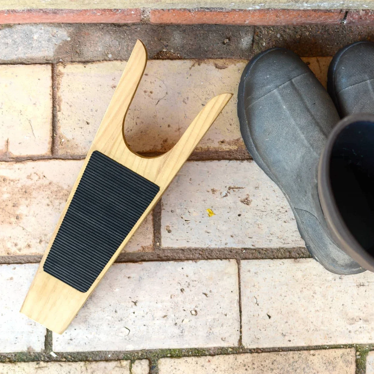CKB LTD Sacabotas Botas de Madera para Botas Wellington removedor de Botas de Agua y raspador de Barro, Herramienta de eliminación portátil Resistente a la Intemperie