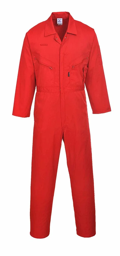 Portwest Mono Liverpool Con Cremallera, Tamaño: XL, Color: Rojo, C813RERXL