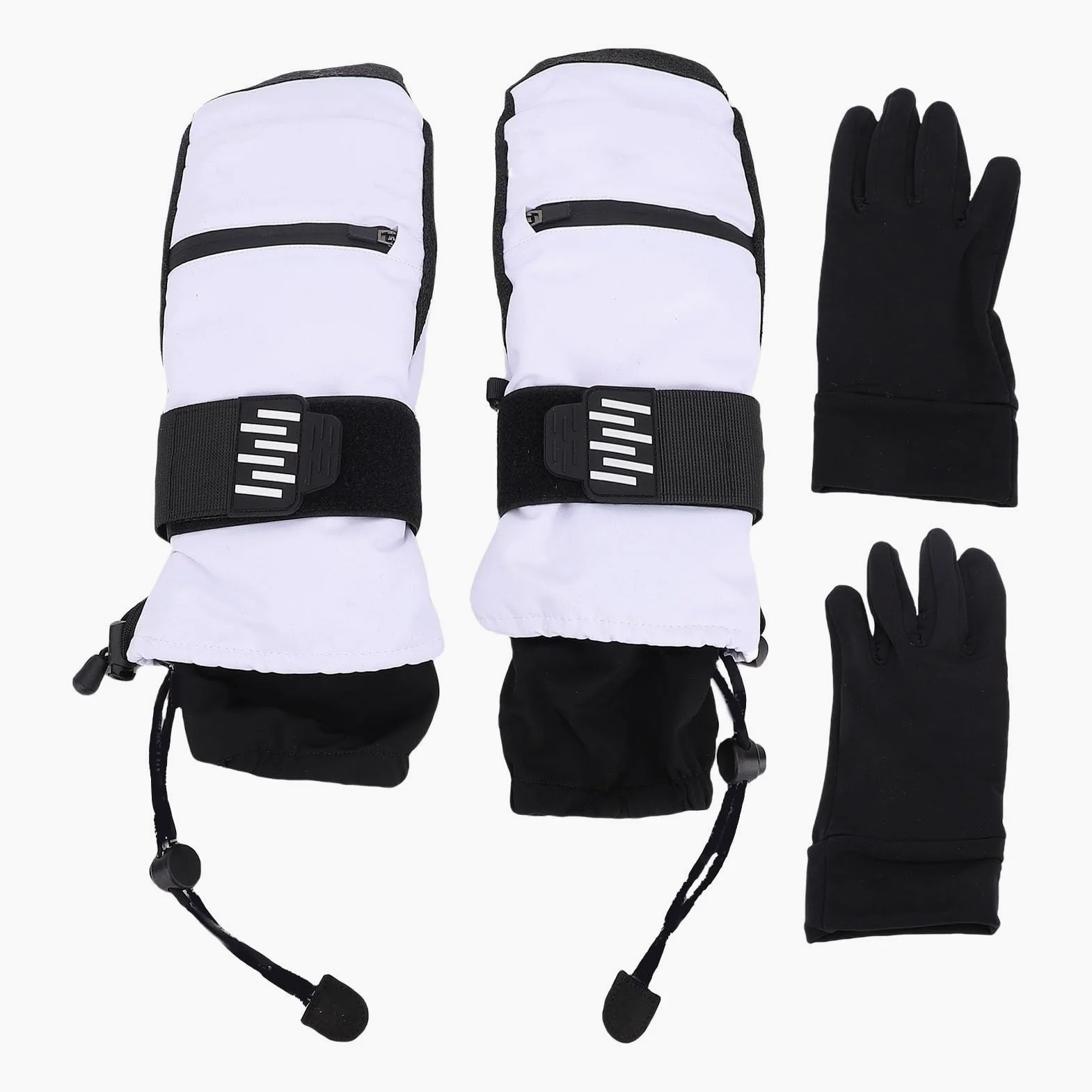 Manoplas de esquí para Hombres y Mujeres de Snowboard a Prueba de Viento con Capa Interior Térmica para esquí, Snowboard y Actividades Al Aire de Invierno Mitones Protectores para Clima Frío