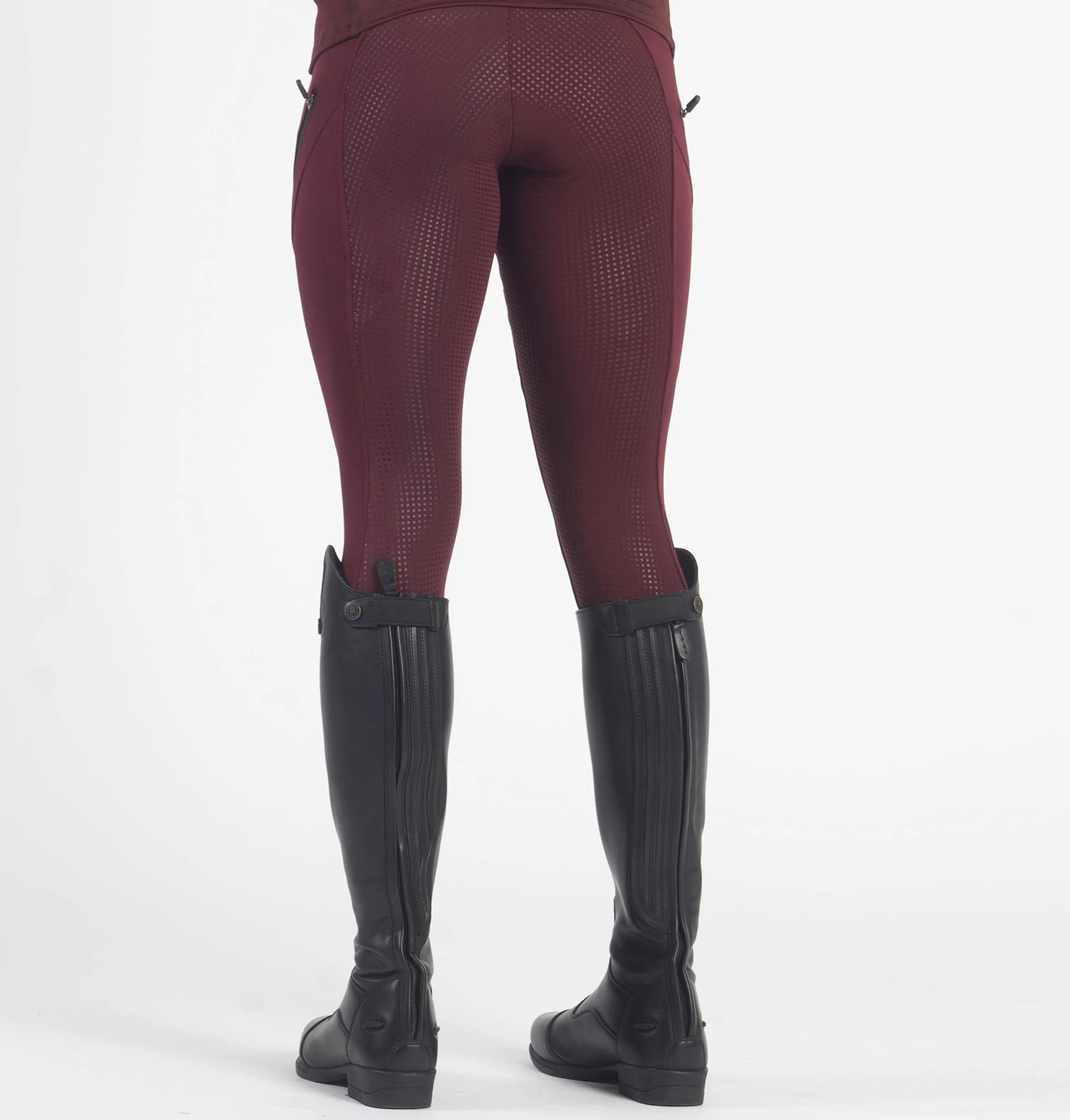 Horse Riding Leggings/Tights Women Matt Silicone Grip with Phone Pockets Premium Tights Equestrian Breeches