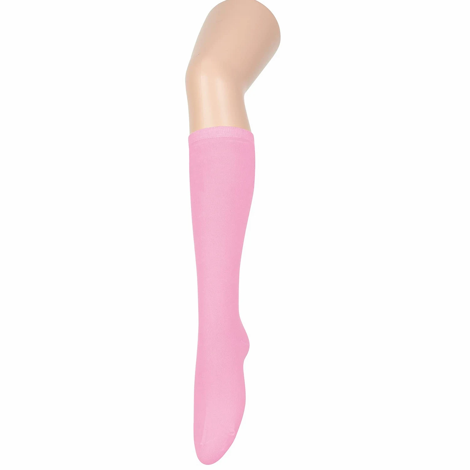 Calcetines altos hasta la rodilla para mujer, calcetines largos atléticos delgados de muslo alto, calcetines deportivos al aire libre, calcetines de tubo casuales, rosado (3 Pack Pink), Talla única