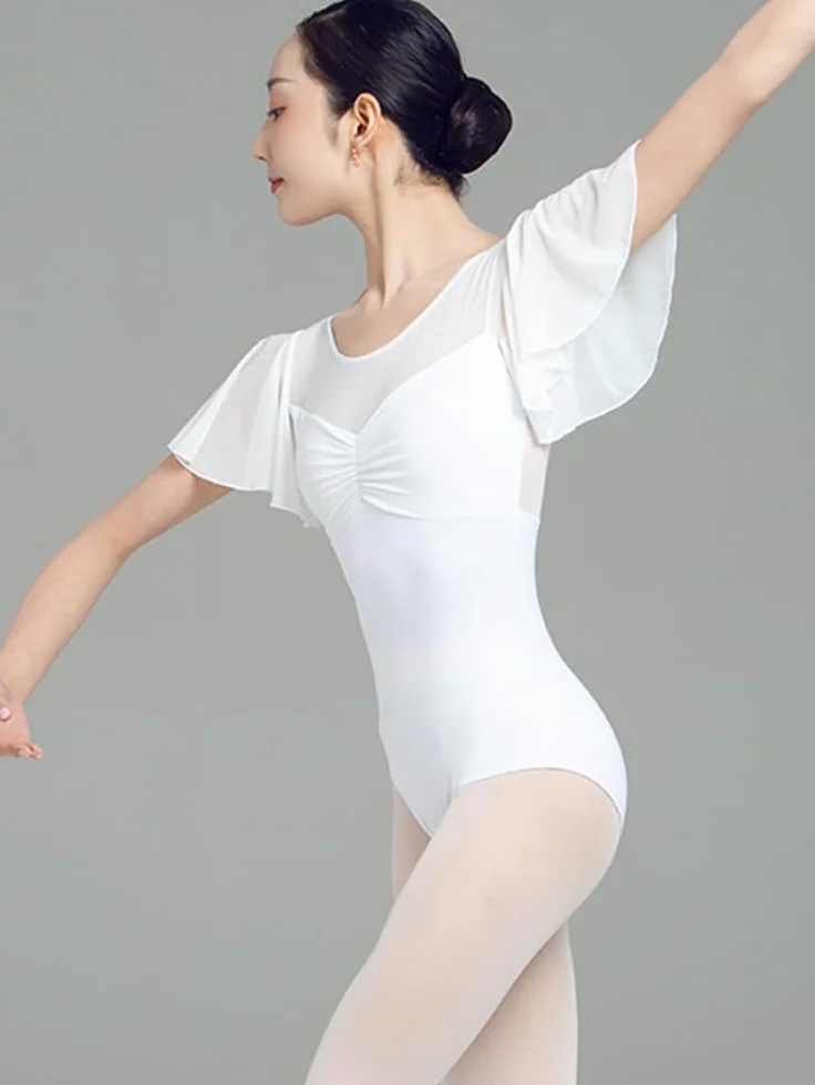 Chaqueta de Danza Ballet Body Sexy de Encaje para Mujer, Leotardo de Ballet
