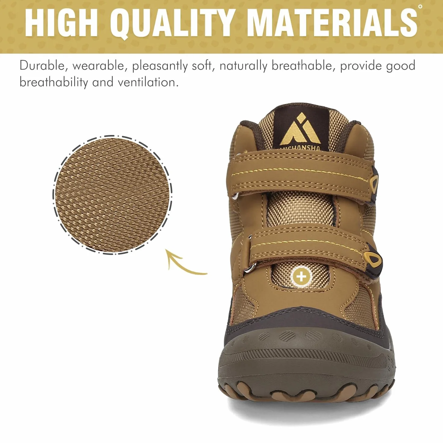 Mishansha Botas de Senderismo Niño Niña Zapatos de Trekking Antideslizante Ligero Zapatillas de Montaña Cómodos Exterior, 028 Marrón, 27 EU