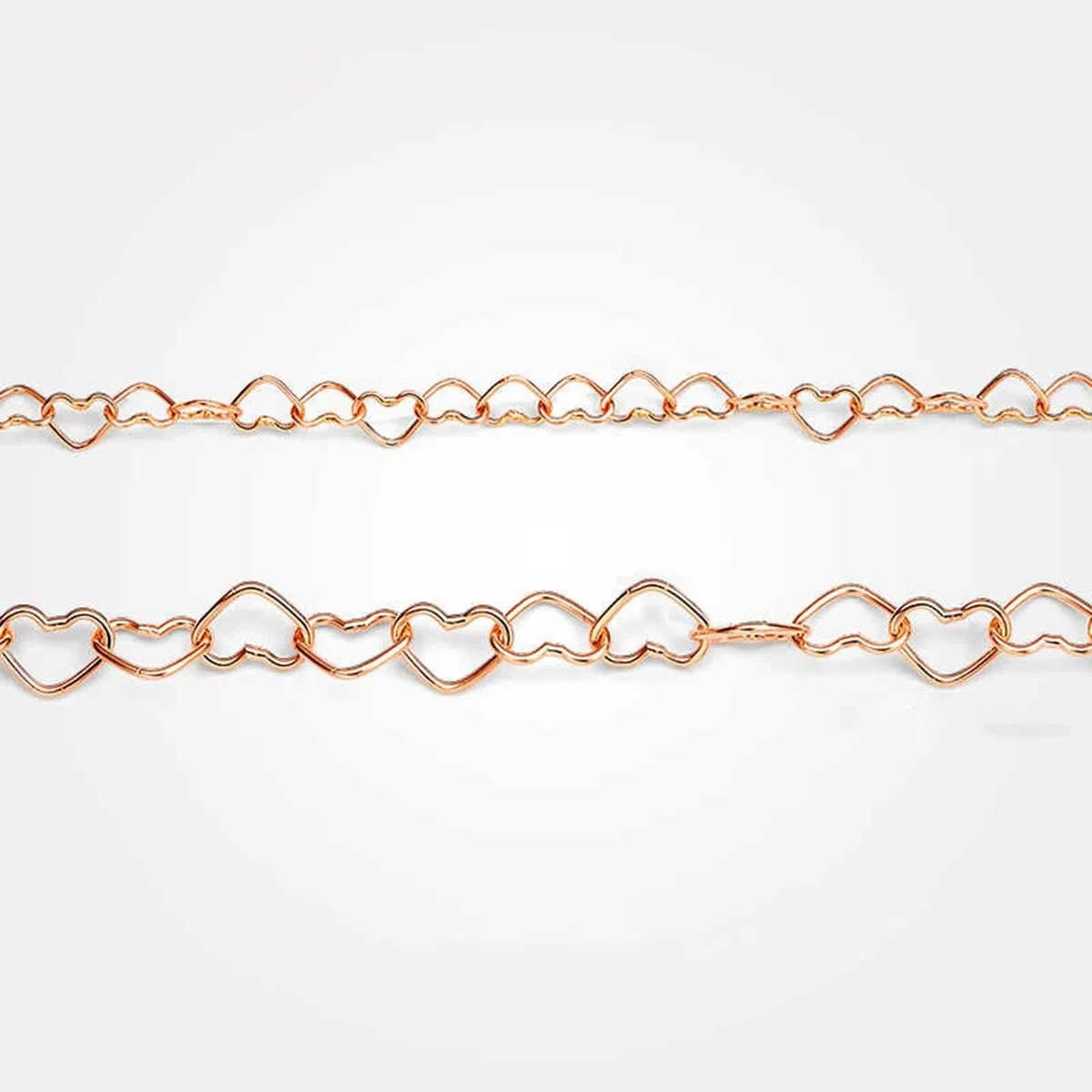 Pulseras para mujer, diseño de corazón, bonitas pulseras de cadena de oro blanco clásico para cumpleaños