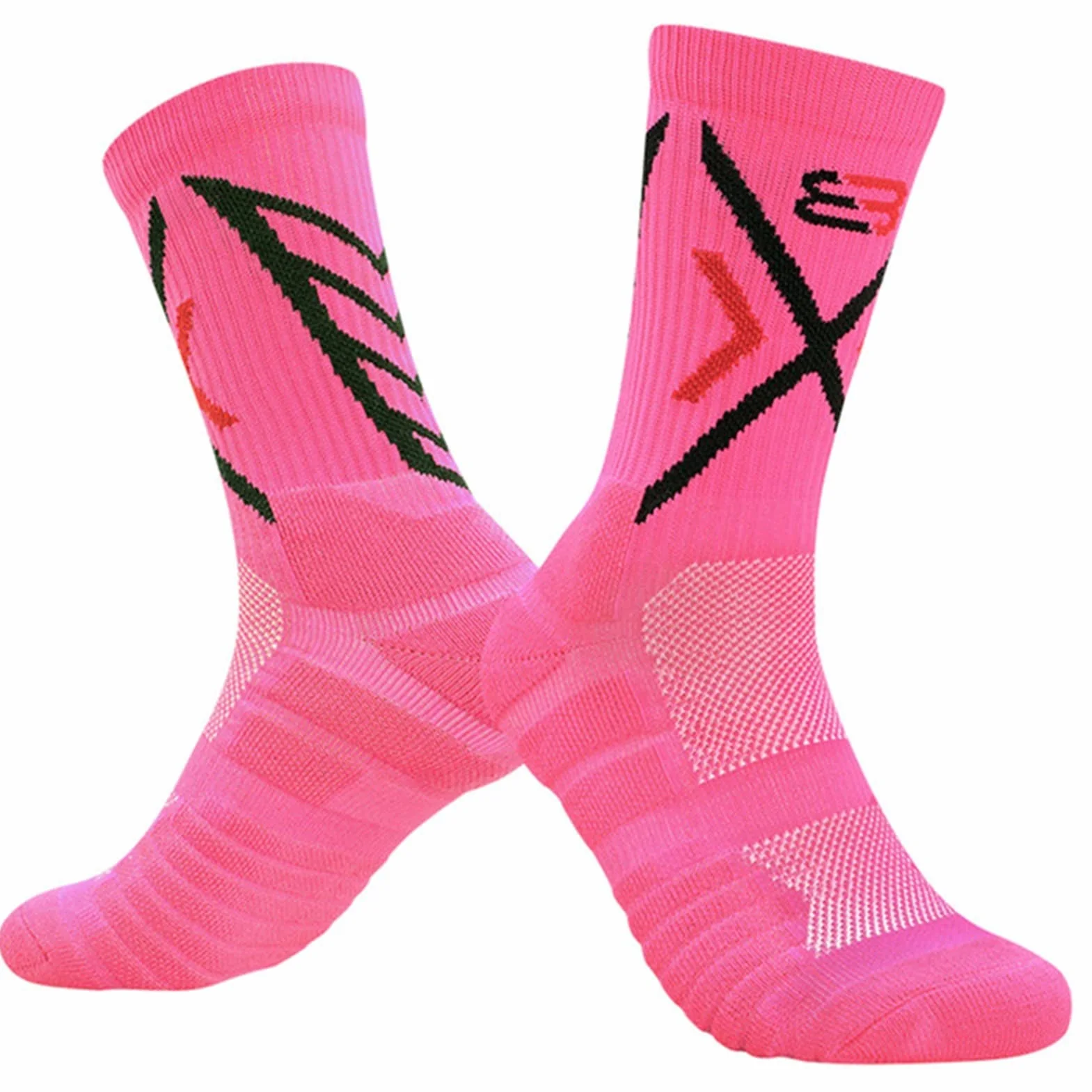 Calcetines de Baloncesto for Hombre Calcetines de Ciclismo de Tubo Medio Grueso Toalla de Fondo en el Exterior Running Calcetines Deportivos (3 Pares) Calcetines de Ciclismo