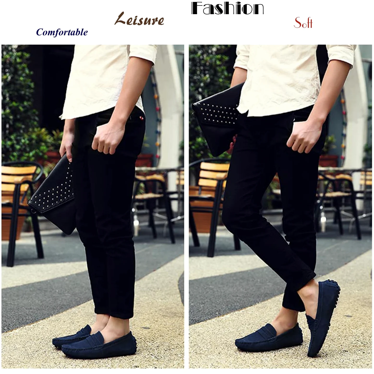 LZQpearl Mocasines Penny para Hombre, Zapatos Planos De Moda De Cuero De Gamuza para Hombre, Pantuflas De Mocasín Informales para Cubierta De Barco para Adultos Y Adolescentes Unisex