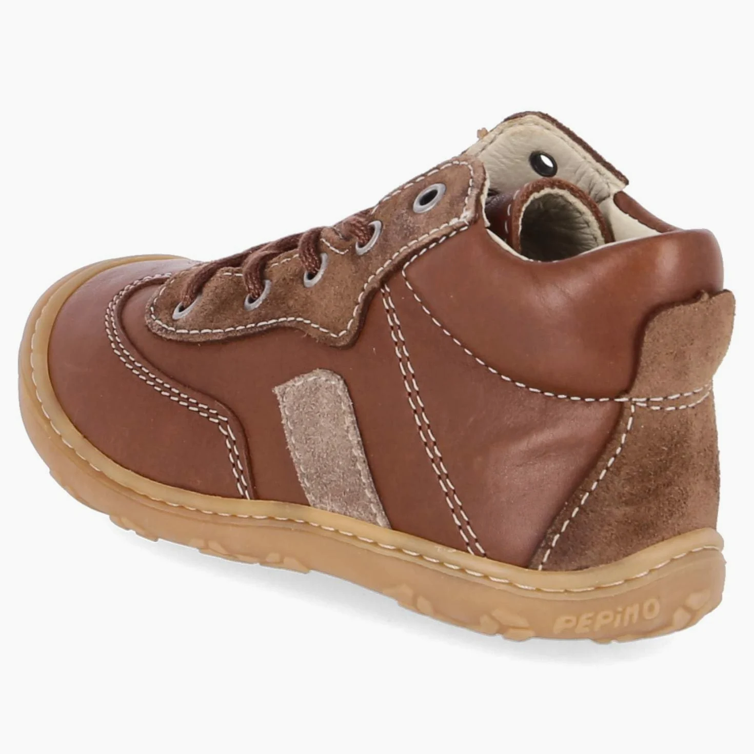 PEPINO 50 1205402/260 - Zapatillas unisex para aprender a andar (piel, talla 18), color marrón