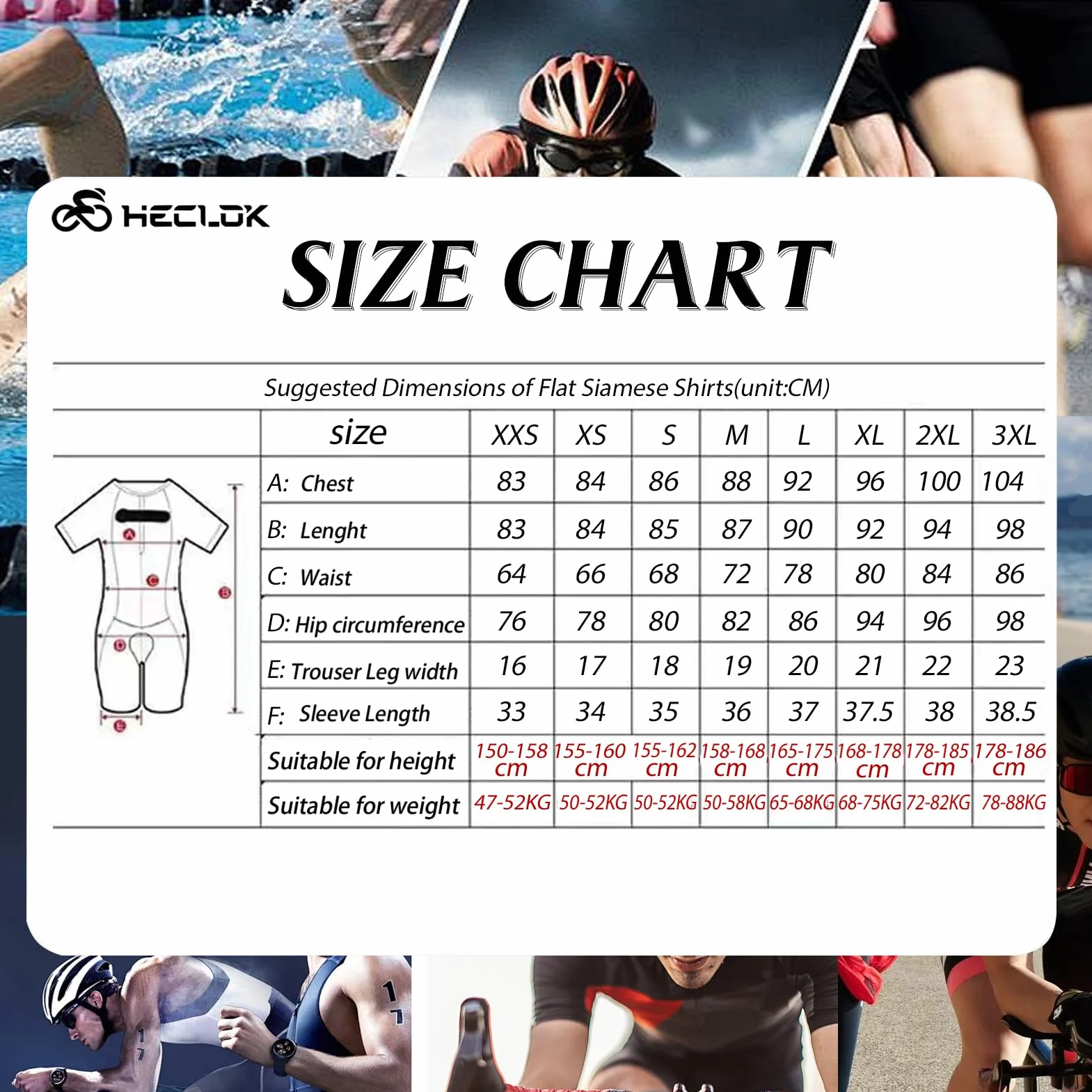 Triatlón Triatlón Triatlón de Manga Corta para Hombre，Traje de Natación para Bicicleta，Traje de Ciclismo Acolchado de una Pieza para，Ciclismo,Carrera,Natación