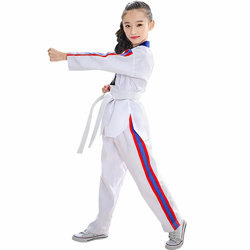 Uniforme de Taekwondo Niñas con Cinturón para Entrenamiento Karate Judo