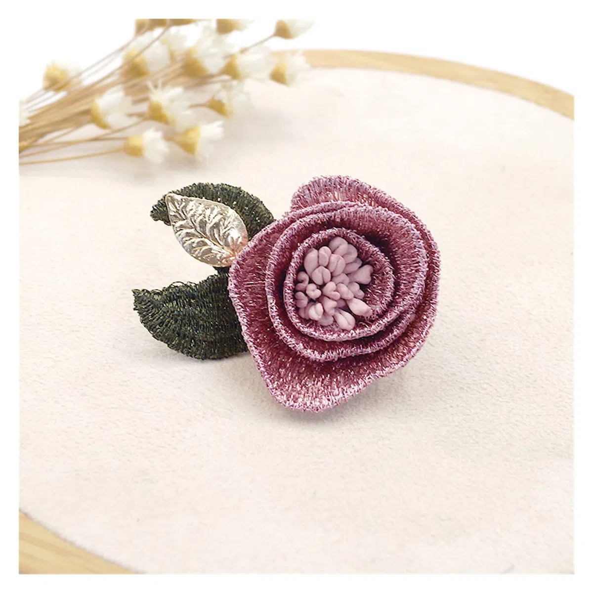 Broche de Flores Rosas de Tela, Pin para Solapa con Insignia, broches, joyería, Vestido, Chal, Bufanda, Hebilla, Regalos para Mujer, Accesorios