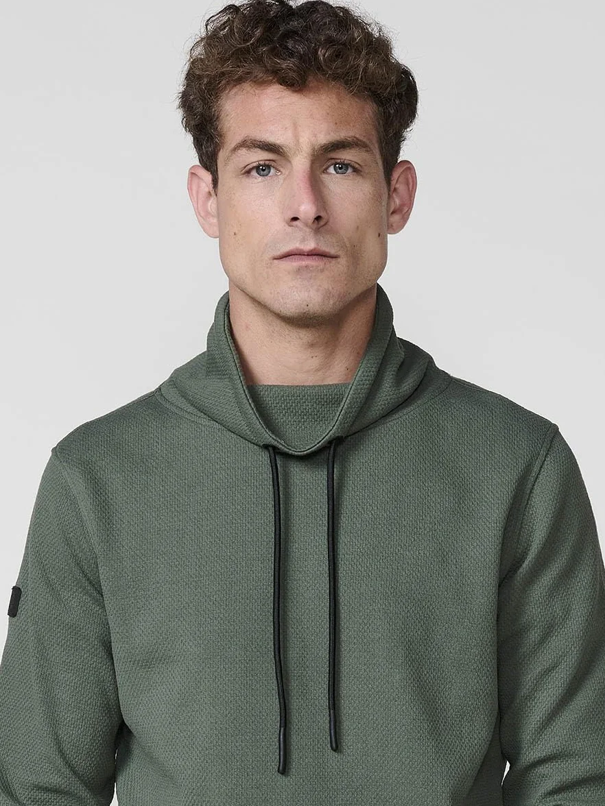 Koroshi Sudadera Hombre Cuello Alto con Cordón Ajustable 2521SU32