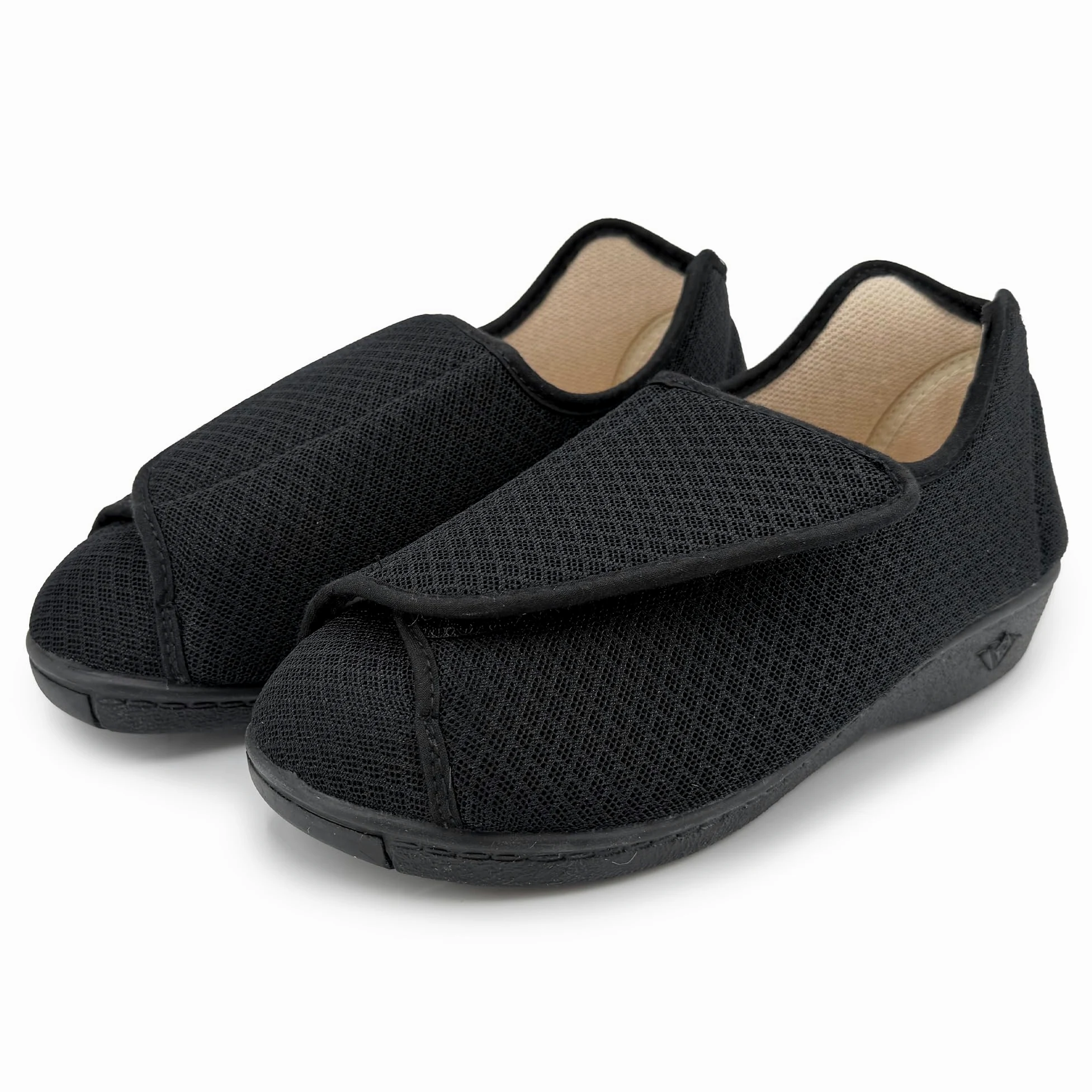 Zapatillas Casa Mujer Pantuflas Antideslizantes Cierre Autoadherente Ajustable Pies Hinchados Ancho