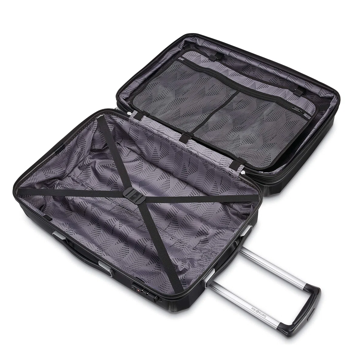 Samsonite Winfield 3 DLX - Maleta rígida con Ruedas giratorias, Black, 3-Piece Set (20/25/28), Winfield 3 DLX Hardside - Equipaje expandible con Ruedas giratorias