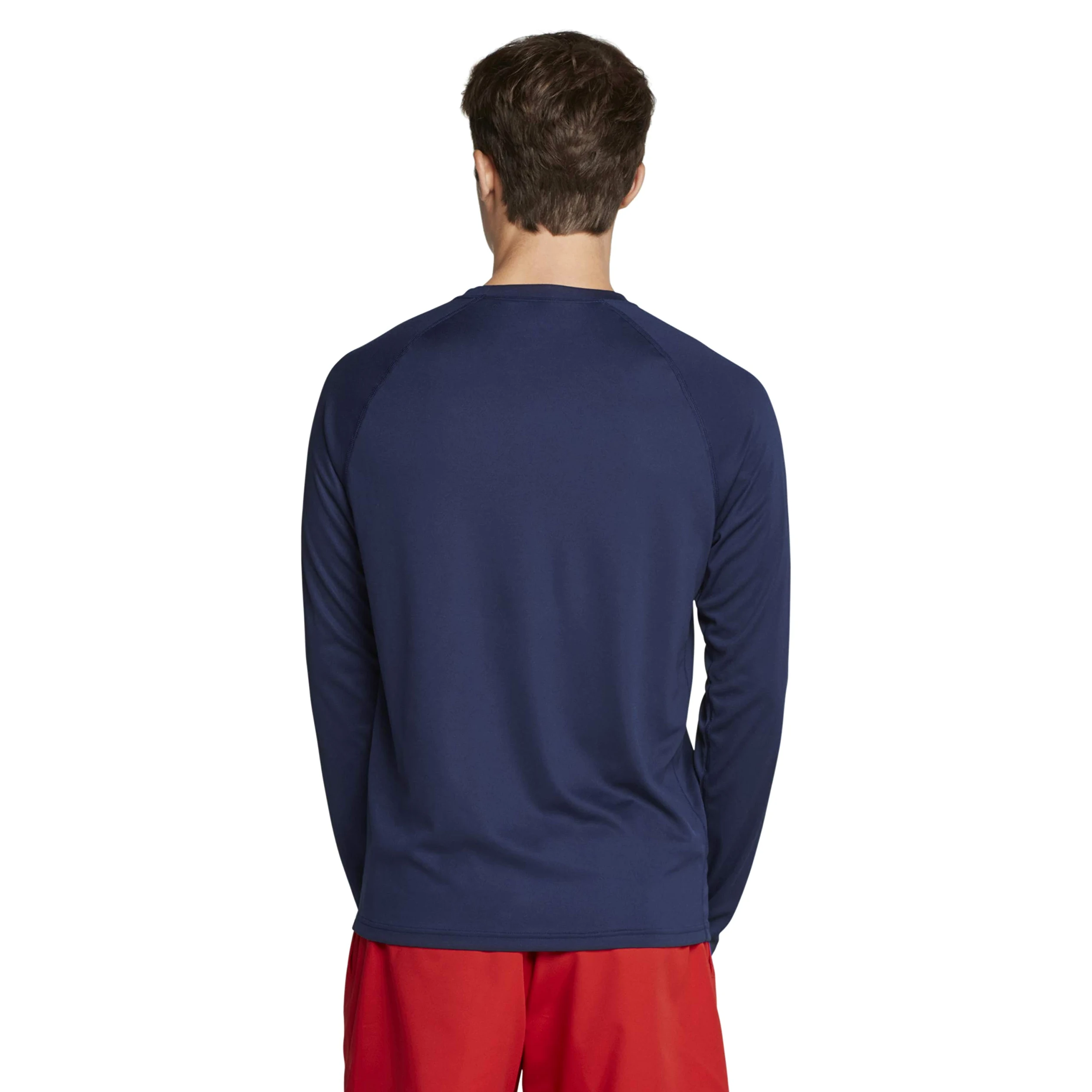 Speedo Camiseta de Baño de Manga Larga, Ajuste Regular Camiseta Rash Guard Hombre (Pack de 1)