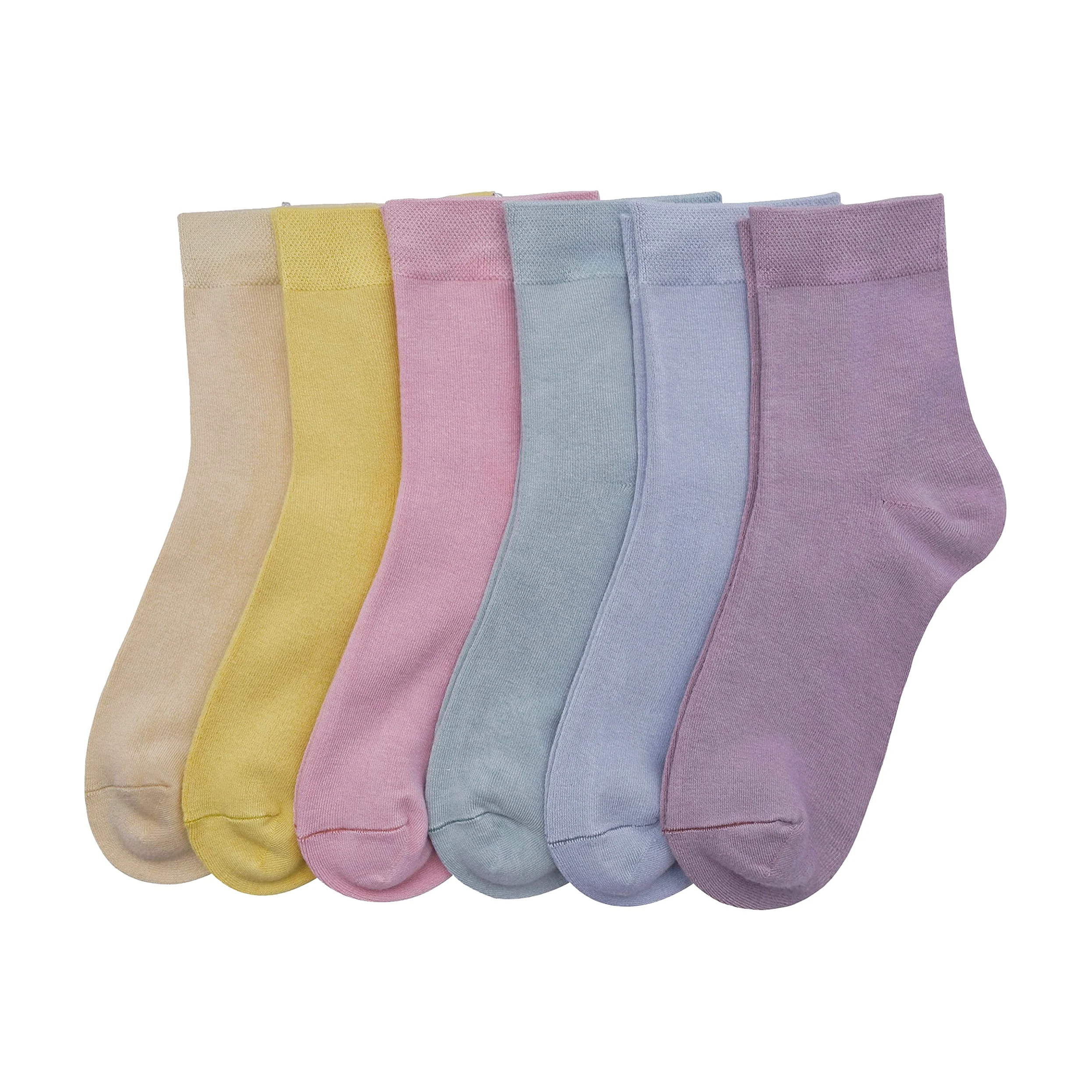 Calcetines finos de rayón de bambú para mujer, sedosos, antiolor, informales, de verano, 6 pares