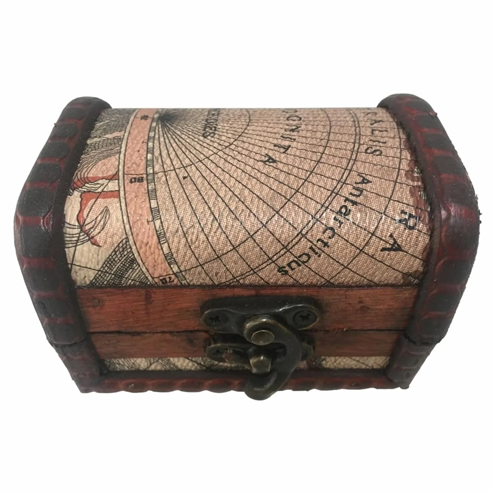 Adri - Cofre de madera pequeño para guardar joyas, joyeros de madera rusticos, mini Cofre Vintage para Joyas, ideales para regalitos y detalles. (COFRE SIN ASA, 9,3 X 6,5 X 6,4 CM)